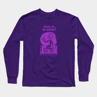 plug in reddy kilowatt purple Long Sleeve T-Shirt